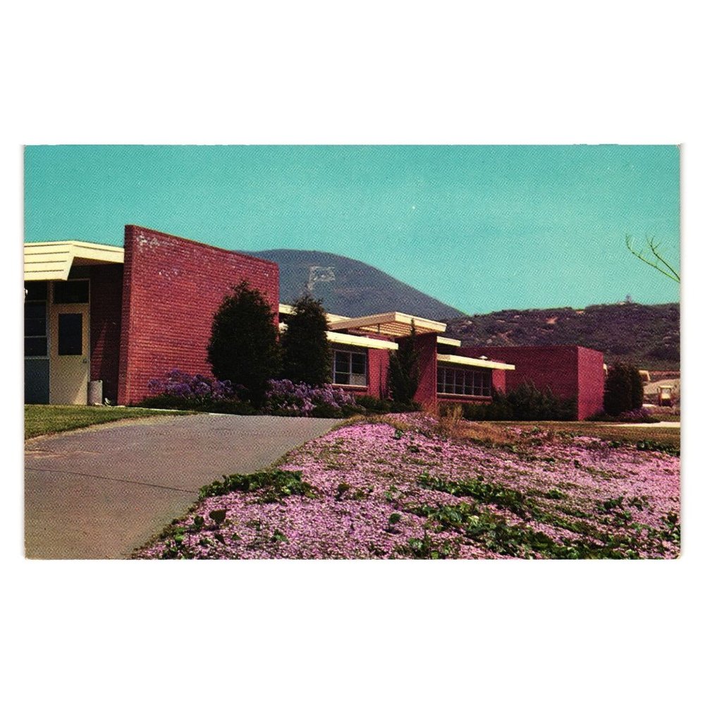Vintage Postcard Palomar College Max Mahan Photography Building San Marcos Diego